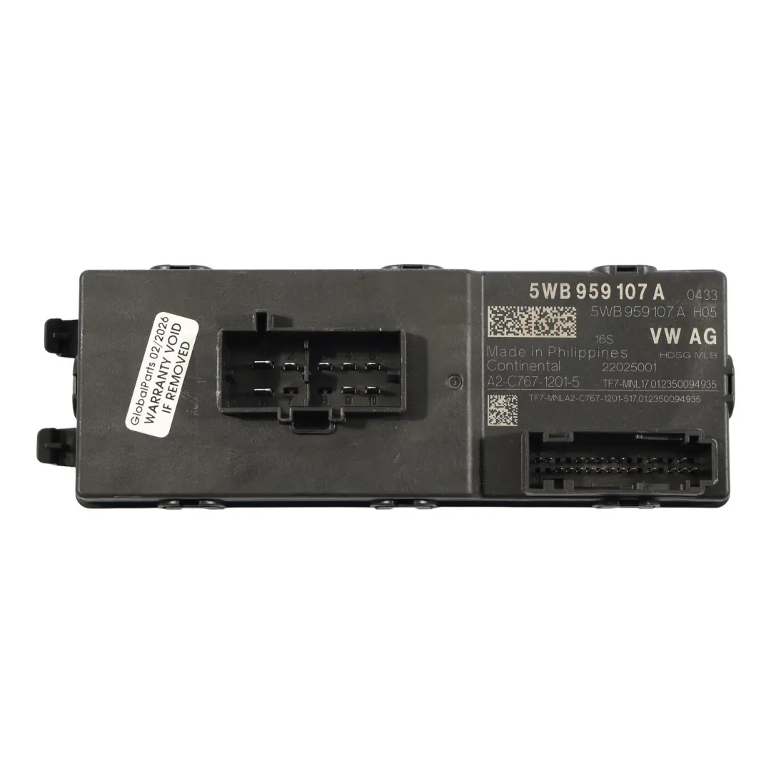 Mk4 Portellone Posteriore Modulo Di Controllo ECU per Skoda Octavia con numero di parte 5WB959107A Skoda Octavia Mk4 Portellone Posteriore Modulo Di Controllo ECU - SKU 5WB959107A - Numero di parte 5WB959107A