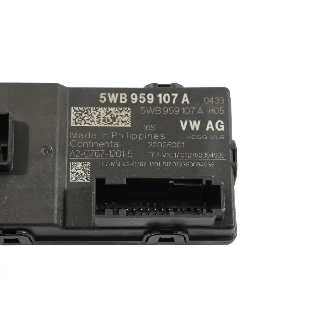 Skoda Octavia Mk4 Unidad Control Del Portón Trasero ECU - SKU 5WB959107A - Número de pieza 5WB959107A