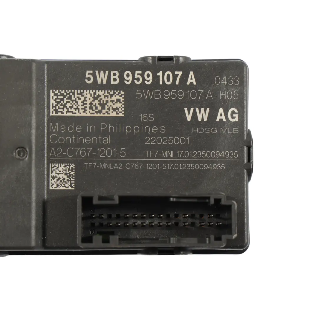 Mk4 Tailgate Control Module Unit ECU to Skoda Octavia with Part number 5WB959107A Skoda Octavia Mk4 Tailgate Control Module Unit ECU - SKU 5WB959107A - Part number 5WB959107A