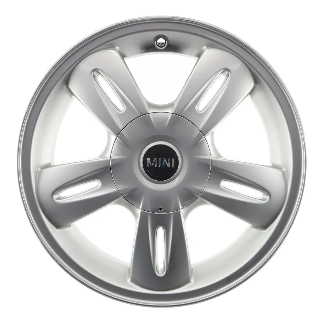 Alloy Rim 15" 5,5J ET:45 5 Star Rocket 93 to Mini R50 Silver Wheel with Part number 6763295 Mini R50 Silver Wheel Alloy Rim 15" 5,5J ET:45 5 Star Rocket 93 - SKU 6763295-2 - Part number 6763295