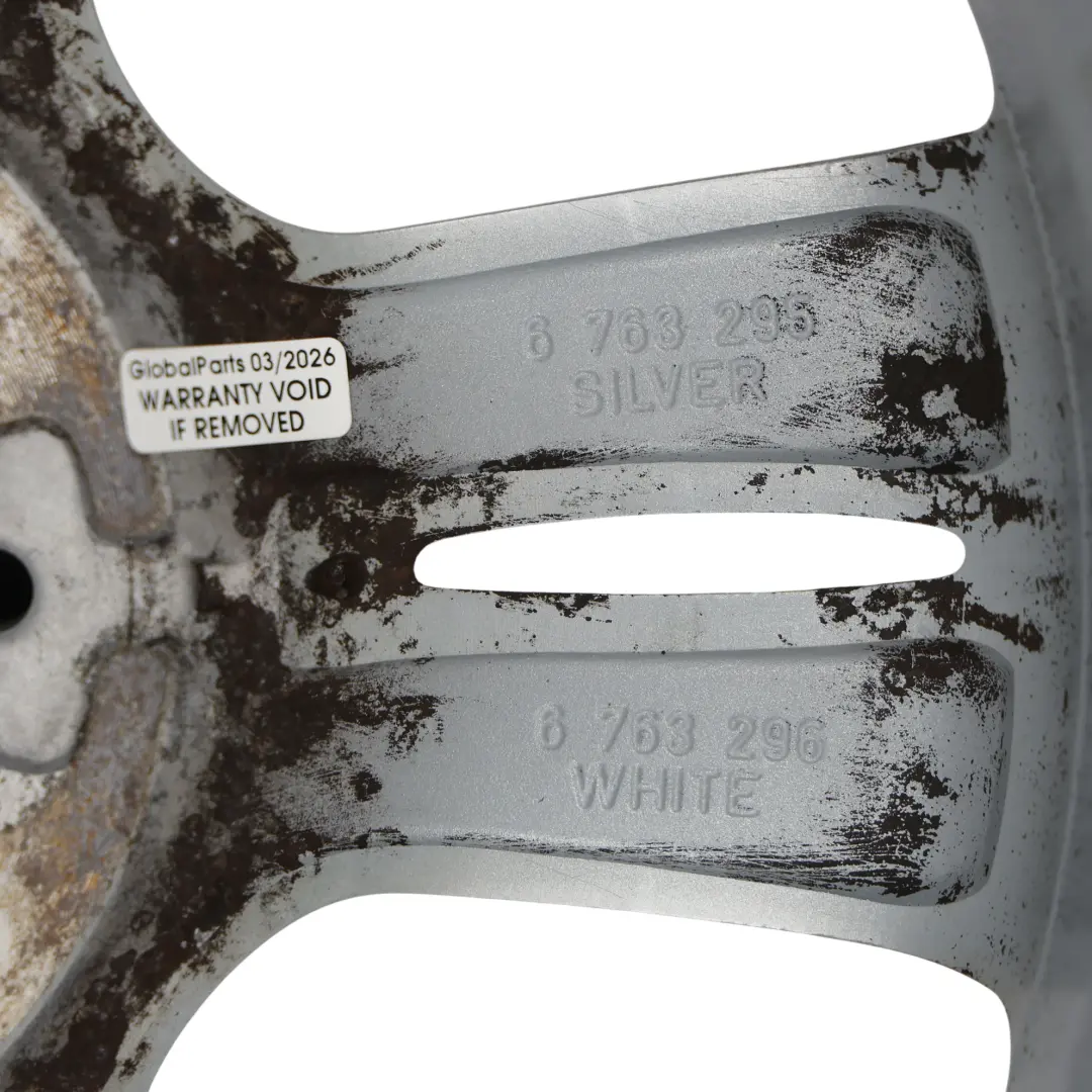 Alloy Rim 15" 5,5J ET:45 5 Star Rocket 93 to Mini R50 Silver Wheel with Part number 6763295 Mini R50 Silver Wheel Alloy Rim 15" 5,5J ET:45 5 Star Rocket 93 - SKU 6763295-2 - Part number 6763295