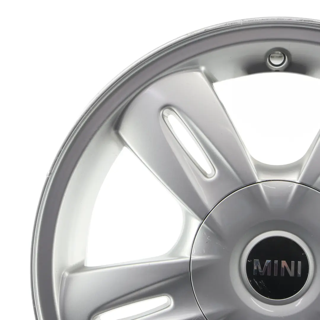 Alloy Rim 15" 5,5J ET:45 5 Star Rocket 93 to Mini R50 Silver Wheel with Part number 6763295 Mini R50 Silver Wheel Alloy Rim 15" 5,5J ET:45 5 Star Rocket 93 - SKU 6763295-2 - Part number 6763295