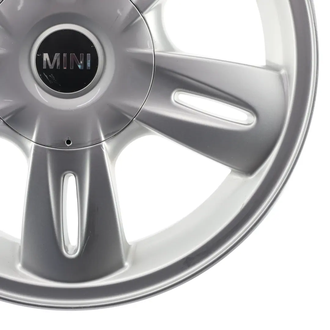 Mini Cooper One R50 Silber Alu Felge 15" 5,5J ET:45 5 Star Rocket 93 - SKU 6763295-2 - Teilenummer 6763295