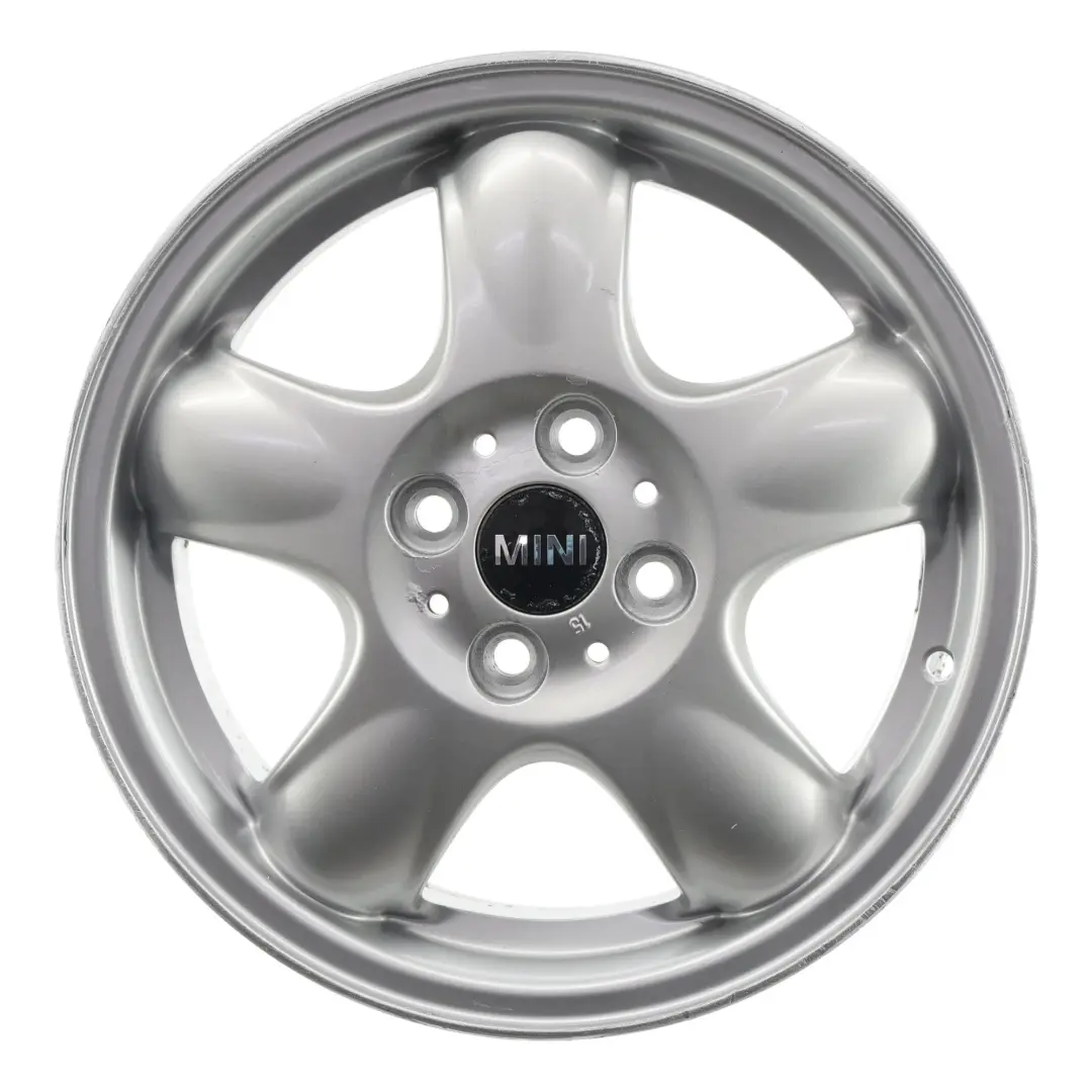 Felga Aluminiowa 15" Srebrna do Mini R50 R56 o numerze 6768498 Mini R50 R56 Felga Aluminiowa 15" Srebrna - SKU 6768498-1 - Numer Części 6768498