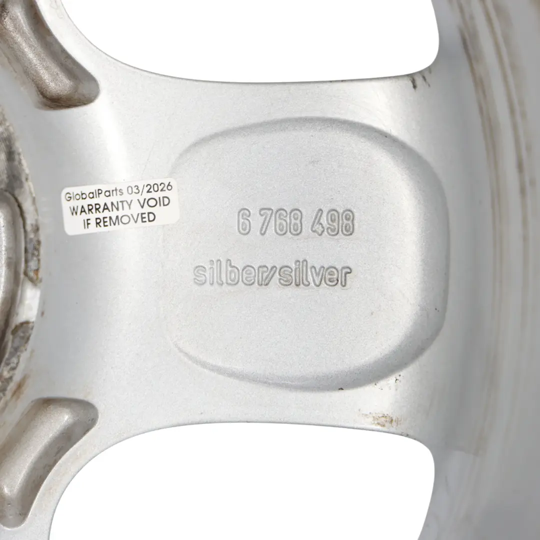 Jantes Alu Alliage Argent 15" etoile Spooler 100 pour Mini Cooper R50 R56 à propos du numéro de pièce 6768498 Mini Cooper R50 R56 Jantes Alu Alliage Argent 15" etoile Spooler 100 - SKU 6768498-1 - Numéro de pièce 6768498