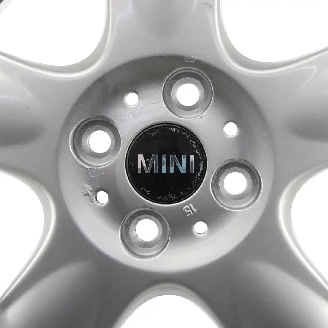 Mini Cooper R50 R56 Jantes Alu Alliage Argent 15" etoile Spooler 100 - SKU 6768498-1 - Numéro de pièce 6768498