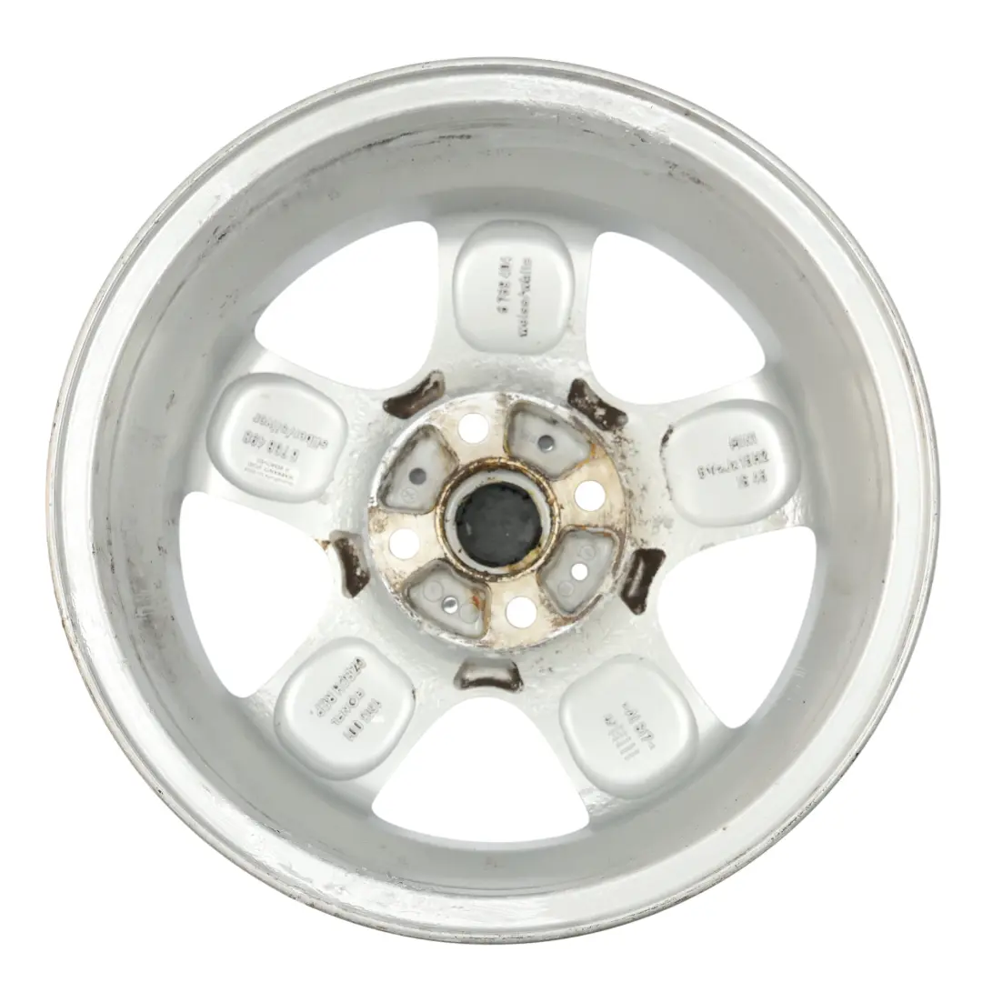 Mini Cooper R50 R56 Alu Felge Alufelge Silber 15" 5 Star Spooler 100 - SKU 6768498-2 - Teilenummer 6768498