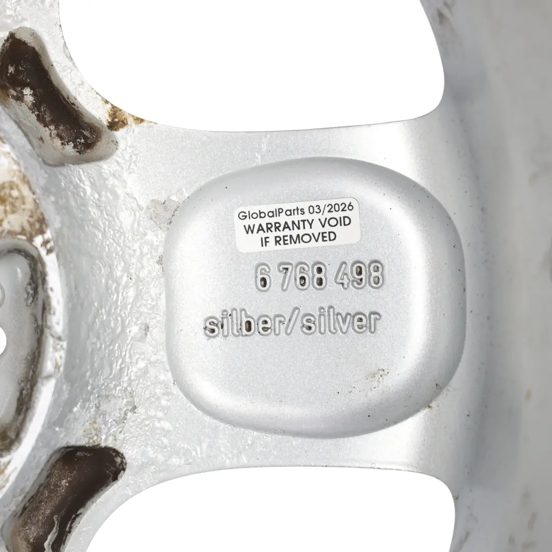 Mini One R50 R55 R56 Silver Wheel Alloy Rim 15" 5,5J 5-Start Spooler 100 - SKU 6768498-2 - Part number 6768498