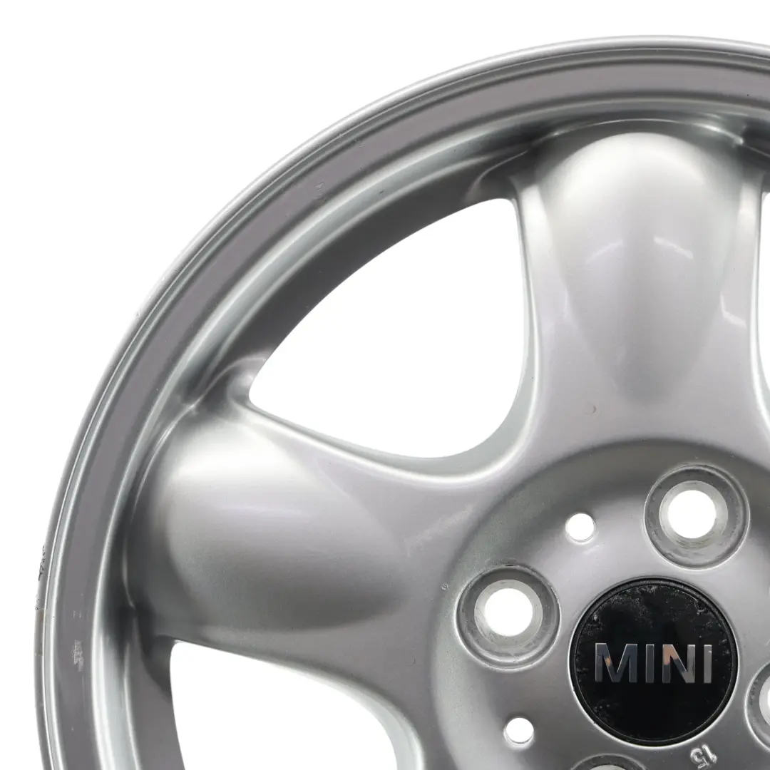 Mini One R50 R55 R56 Silver Wheel Alloy Rim 15" 5,5J 5-Start Spooler 100 - SKU 6768498-2 - Part number 6768498