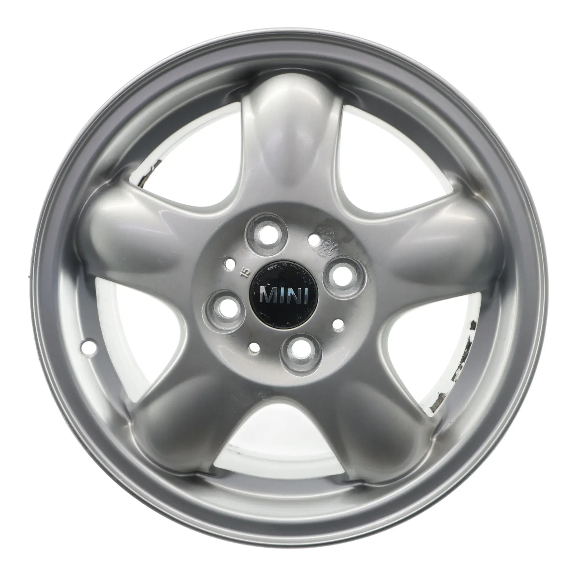 Mini Cooper One R50 R56 Silver Wheel Alloy Rim 15" 5-Start Spooler 100