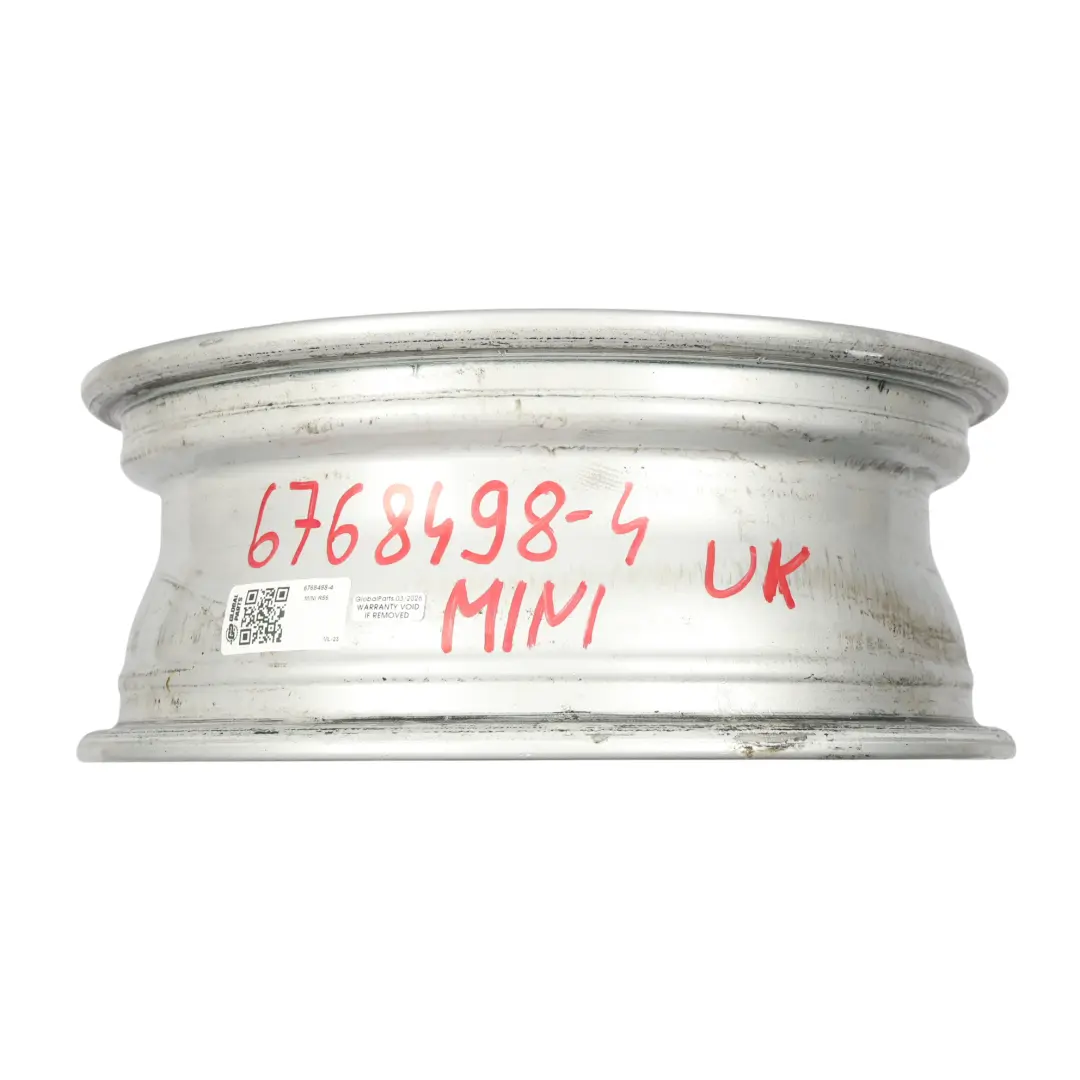 Alloy Rim 15" 5-Start Spooler 100 to Mini Cooper One R50 R56 Silver Wheel with Part number 6768498 Mini Cooper One R50 R56 Silver Wheel Alloy Rim 15" 5-Start Spooler 100 - SKU 6768498-4 - Part number 6768498