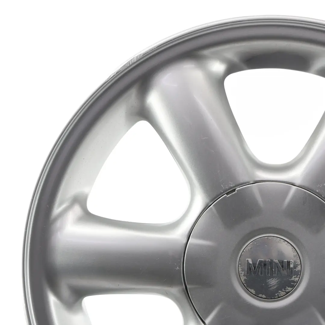 Alloy Rim 15" ET:45 5,5J Rotator Spoke 101 to Mini Cooper One R50 R56 Silver Wheel with Part number 6769405 Mini Cooper One R50 R56 Silver Wheel Alloy Rim 15" ET:45 5,5J Rotator Spoke 101 - SKU 6769405-4 - Part number 6769405