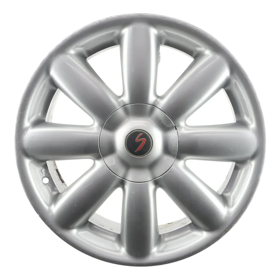Mini Cooper R50 R55 R56 R57 Silberne Leichtmetallfelge 17" 7J Crown Speichen 104 - SKU 6769411-5 - Teilenummer 6769411