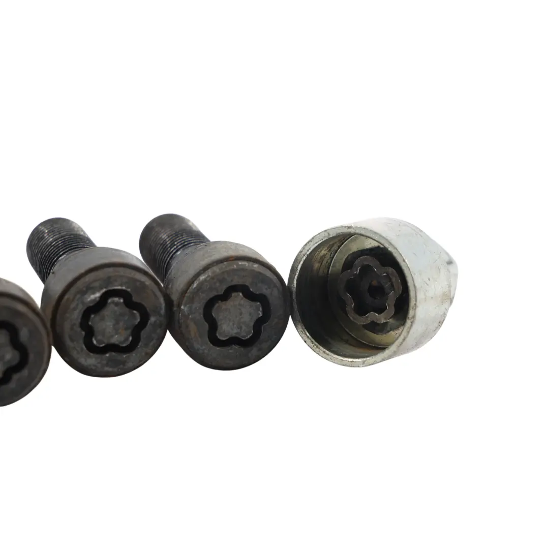 Thread Nut With Key to BMW F10 F11 F20 F21 F22 F30 F31 F32 Wheel Bolt Black with Part number 6776076 BMW F10 F11 F20 F21 F22 F30 F31 F32 Wheel Bolt Black Thread Nut With Key - SKU 6776076 - Part number 6776076