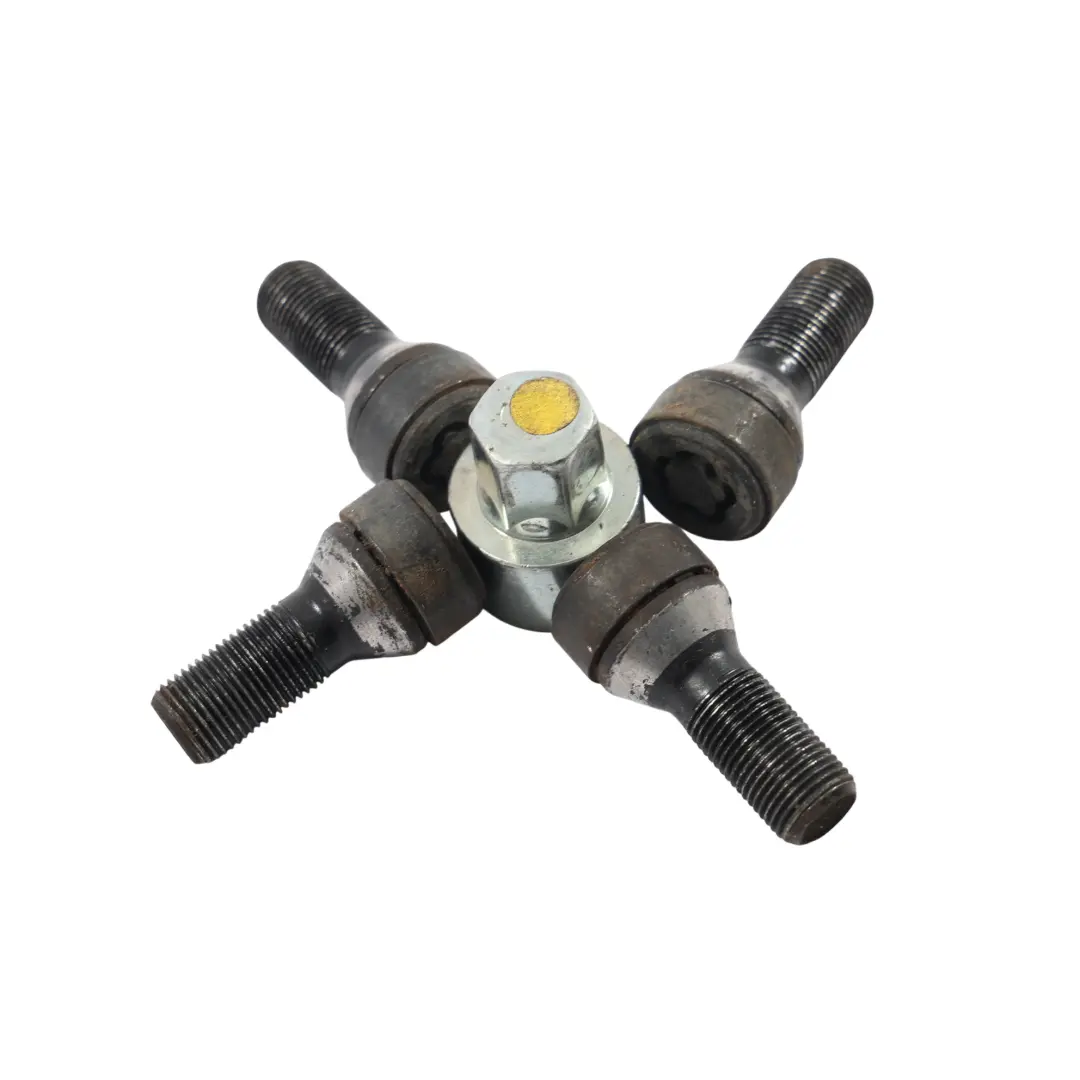 Thread Nut With Key to BMW F10 F11 F20 F21 F22 F30 F31 F32 Wheel Bolt Black with Part number 6776076 BMW F10 F11 F20 F21 F22 F30 F31 F32 Wheel Bolt Black Thread Nut With Key - SKU 6776076 - Part number 6776076