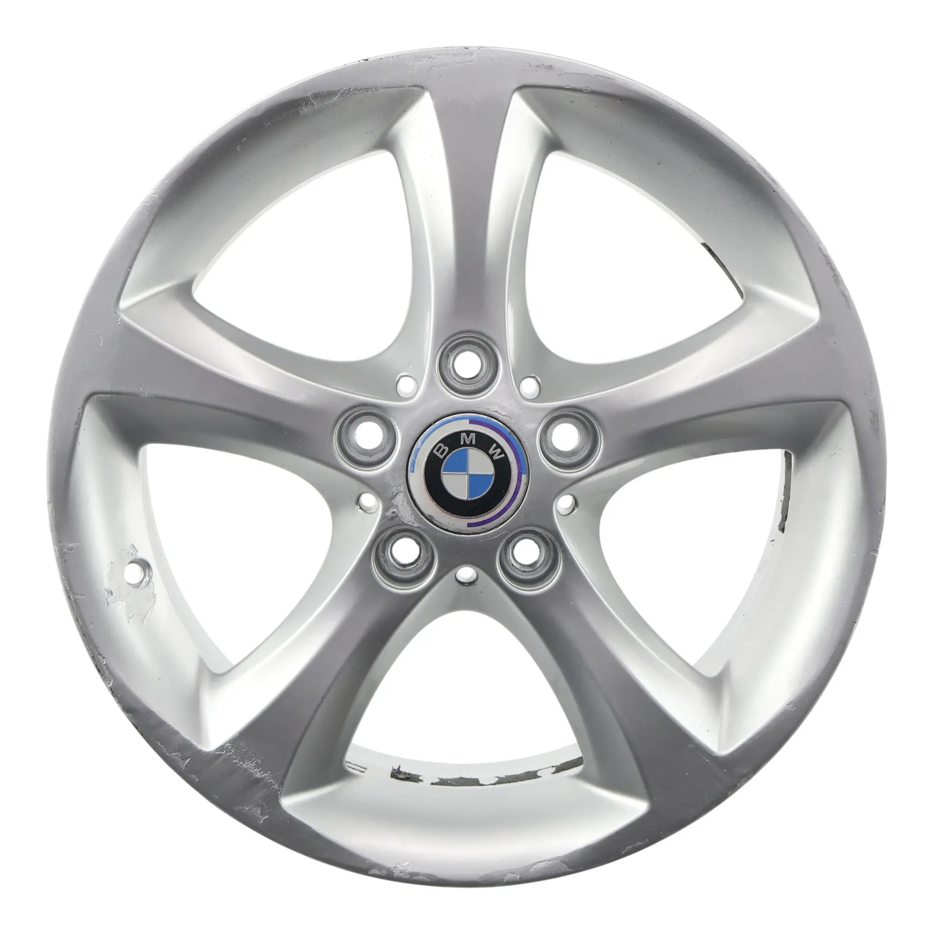 BMW E81 E82 E87 Silberne Leicht Metall Felge 17" ET:47 7J 6778219