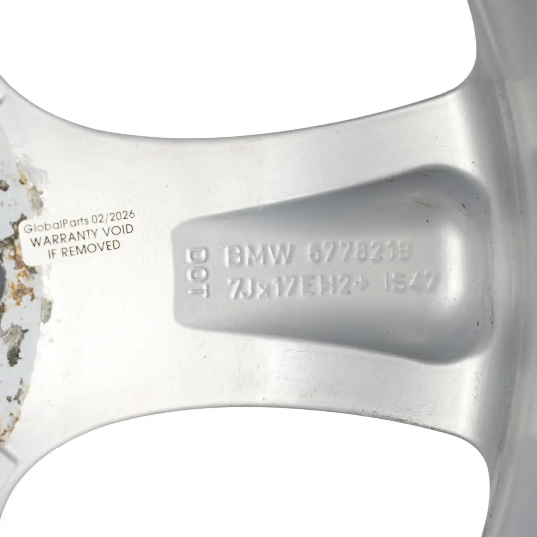 BMW E81 E82 E87 E88 Felga Aluminiowa 17" Star Spoke 256 ET:47 7J - SKU 6778219-7 - Numer Części 6778219