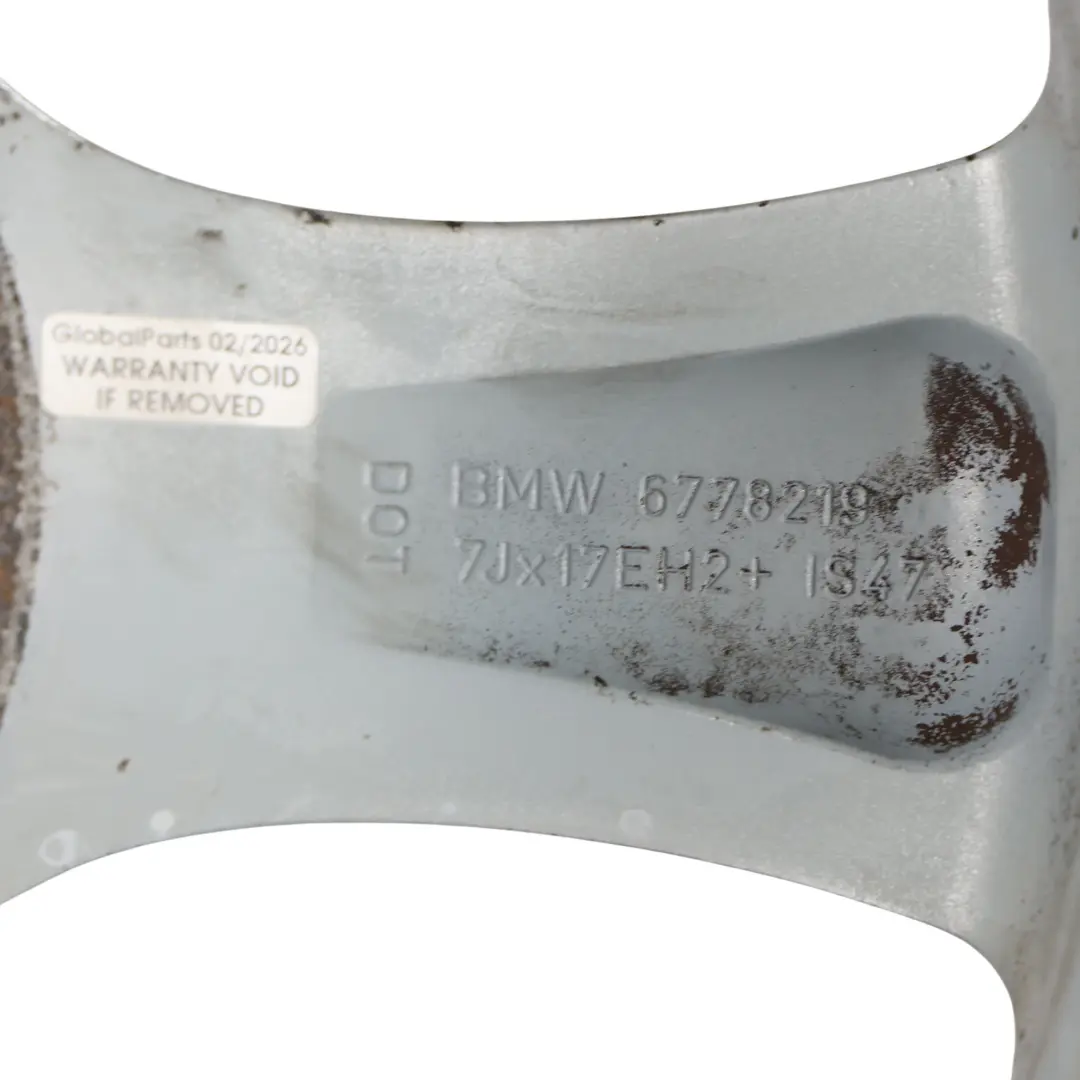 Alloy Rim 17" Start Spoke 256 7J ET:47 to BMW E81 E82 E87 E88 Wheel with Part number 6778219 BMW E81 E82 E87 E88 Wheel Alloy Rim 17" Start Spoke 256 7J ET:47 - SKU 6778219 - Part number 6778219