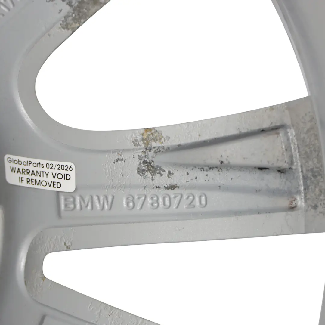 Alloy Wheel Rim 17" V Spoke 236 8J ET:30 to BMW F10 F11 F12 Silver with Part number 6780720 BMW F10 F11 F12 Silver Alloy Wheel Rim 17" V Spoke 236 8J ET:30 - SKU 6780720-4 - Part number 6780720