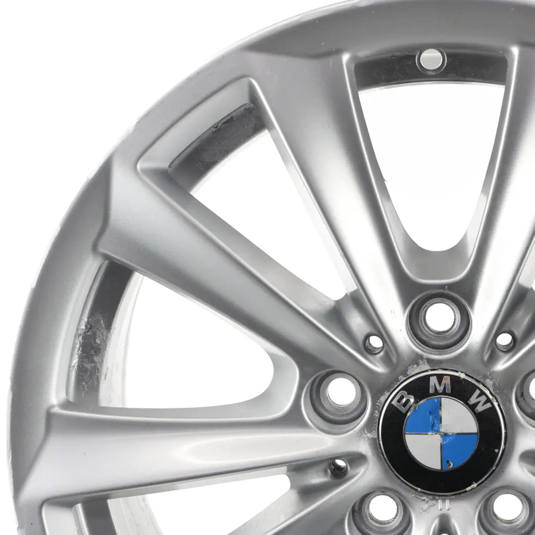 BMW F10 F11 F12 Silver Alloy Wheel Rim 17" V Spoke 236 8J ET:30 - SKU 6780720-4 - Part number 6780720