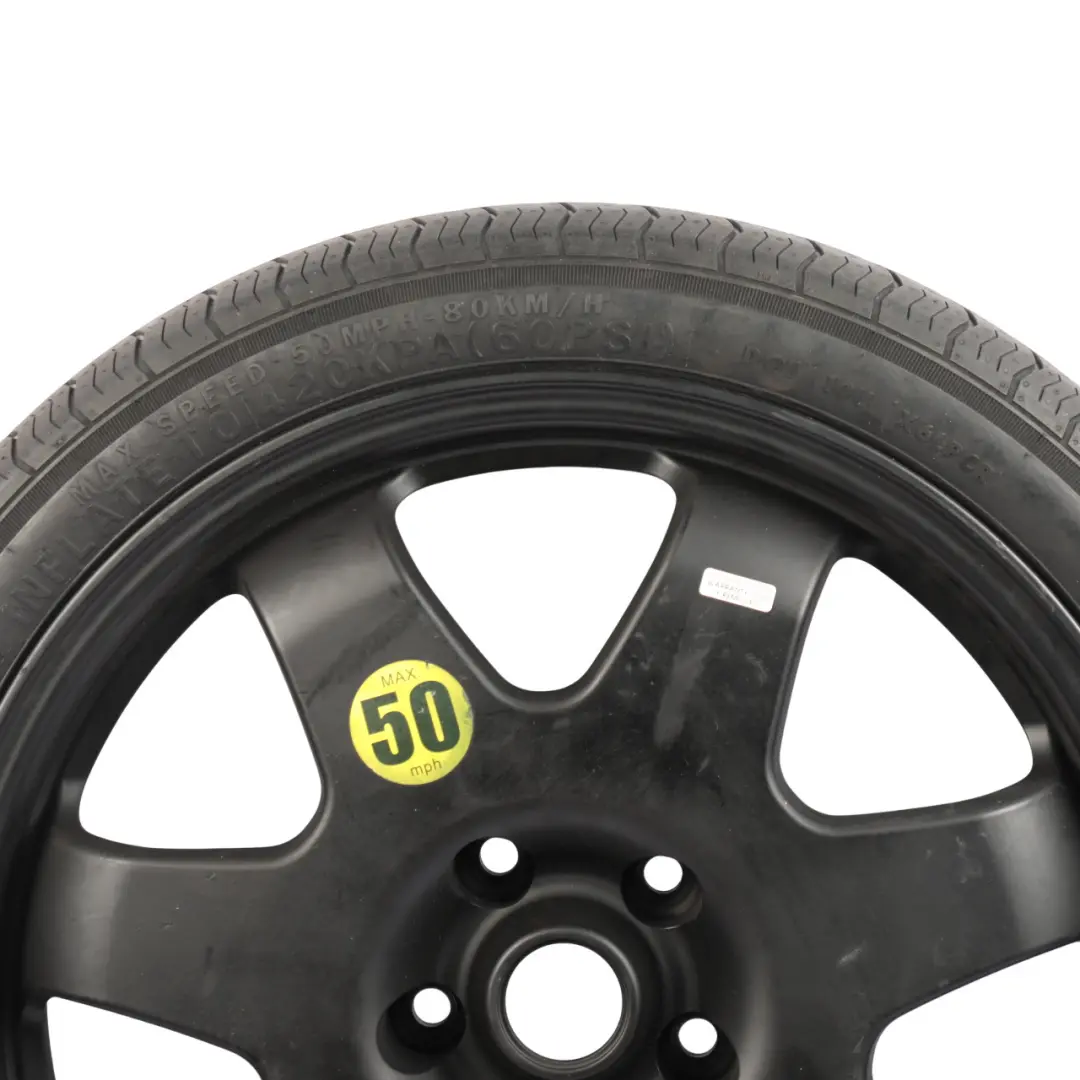 Emergency Spare Wheel 4J 125/70 19" to BMW E87 E90 E91 F20 with Part number 6788203 BMW E87 E90 E91 F20 Emergency Spare Wheel 4J 125/70 19" - SKU 6788203-1 - Part number 6788203