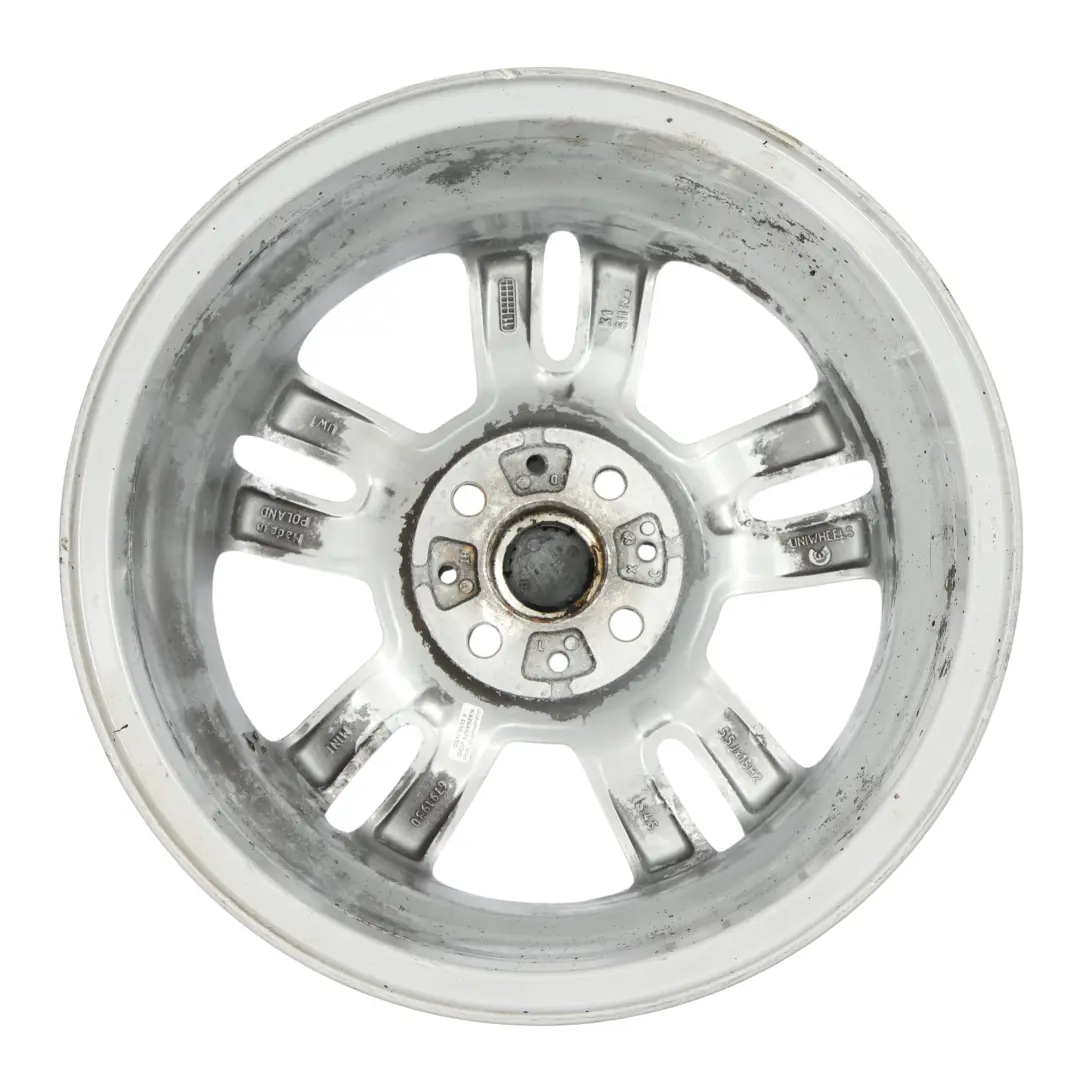 Argento AlluMini o Cerchione IN Lega 15 " 5,5J 5 Star Doppio per Mini Cooper One R56 con numero di parte 6791930 Mini Cooper One R56 Argento AlluMini o Cerchione IN Lega 15 " 5,5J 5 Star Doppio - SKU 6791930-2 - Numero di parte 6791930