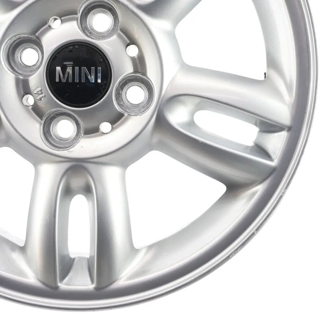 Silber Alu Felge Alufelge 15" 5,5J 5 Star Twin Spoke 118 für Mini Cooper One R56 mit Teilenummer 6791930 Mini Cooper One R56 Silber Alu Felge Alufelge 15" 5,5J 5 Star Twin Spoke 118 - SKU 6791930-2 - Teilenummer 6791930