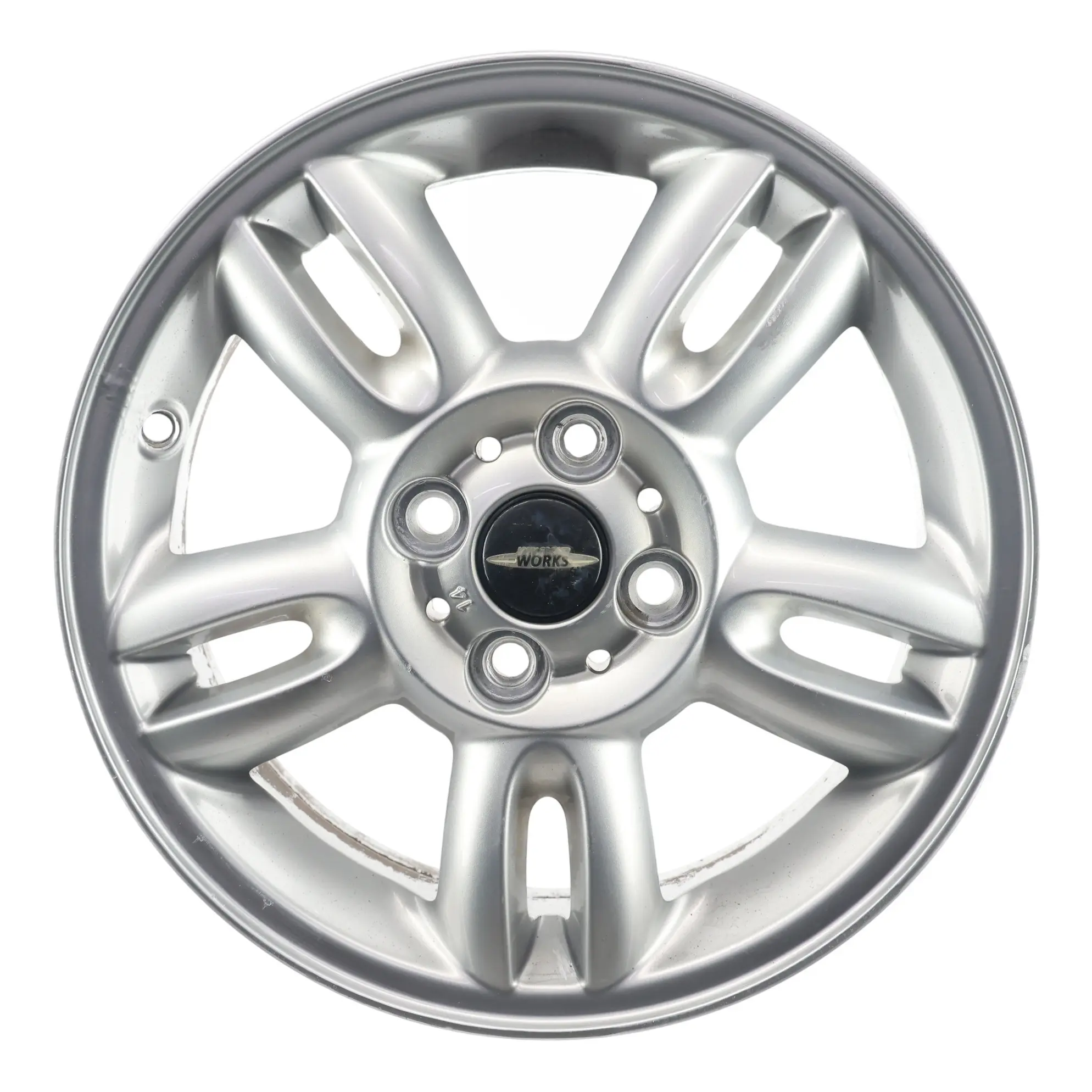 Mini Cooper R55 R56 Silver Wheel Alloy Rim 15" ET:45 5,5J 5-Star Twin Spoke 118