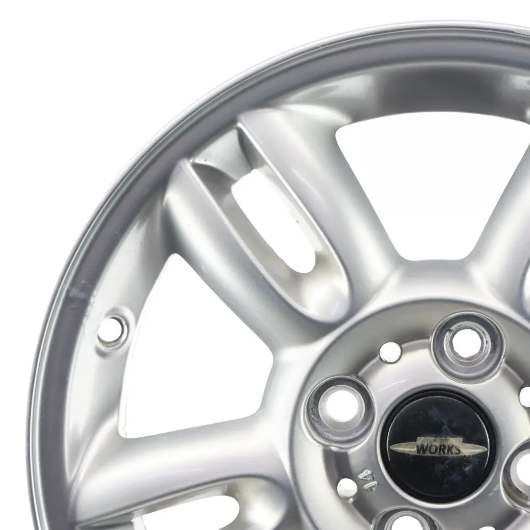 Alloy Rim 15" ET:45 5,5J 5-Star Twin Spoke 118 to Mini Cooper R55 R56 Silver Wheel with Part number 6791930 Mini Cooper R55 R56 Silver Wheel Alloy Rim 15" ET:45 5,5J 5-Star Twin Spoke 118 - SKU 6791930-3 - Part number 6791930