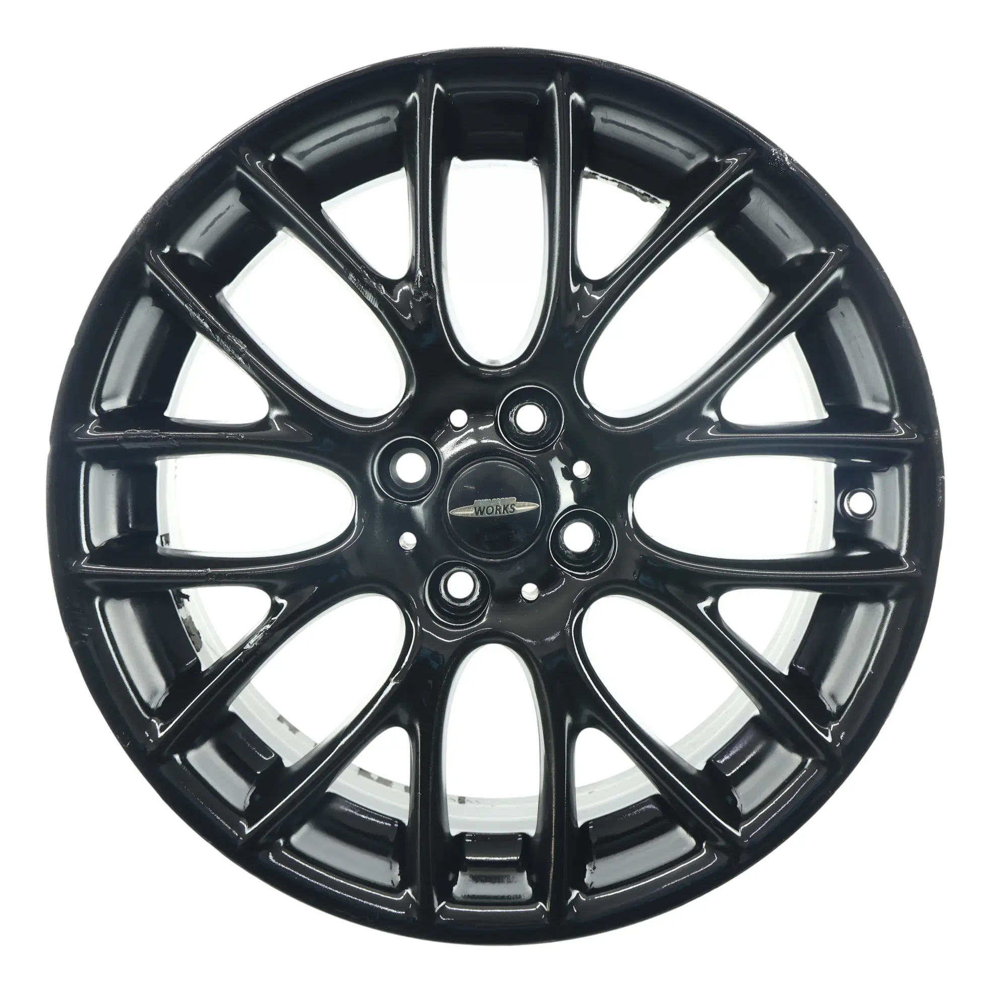 Mini Cooper R55 R56 llanta de aleación negro 17 "7J ET:48 Cruz Spoke Challenge