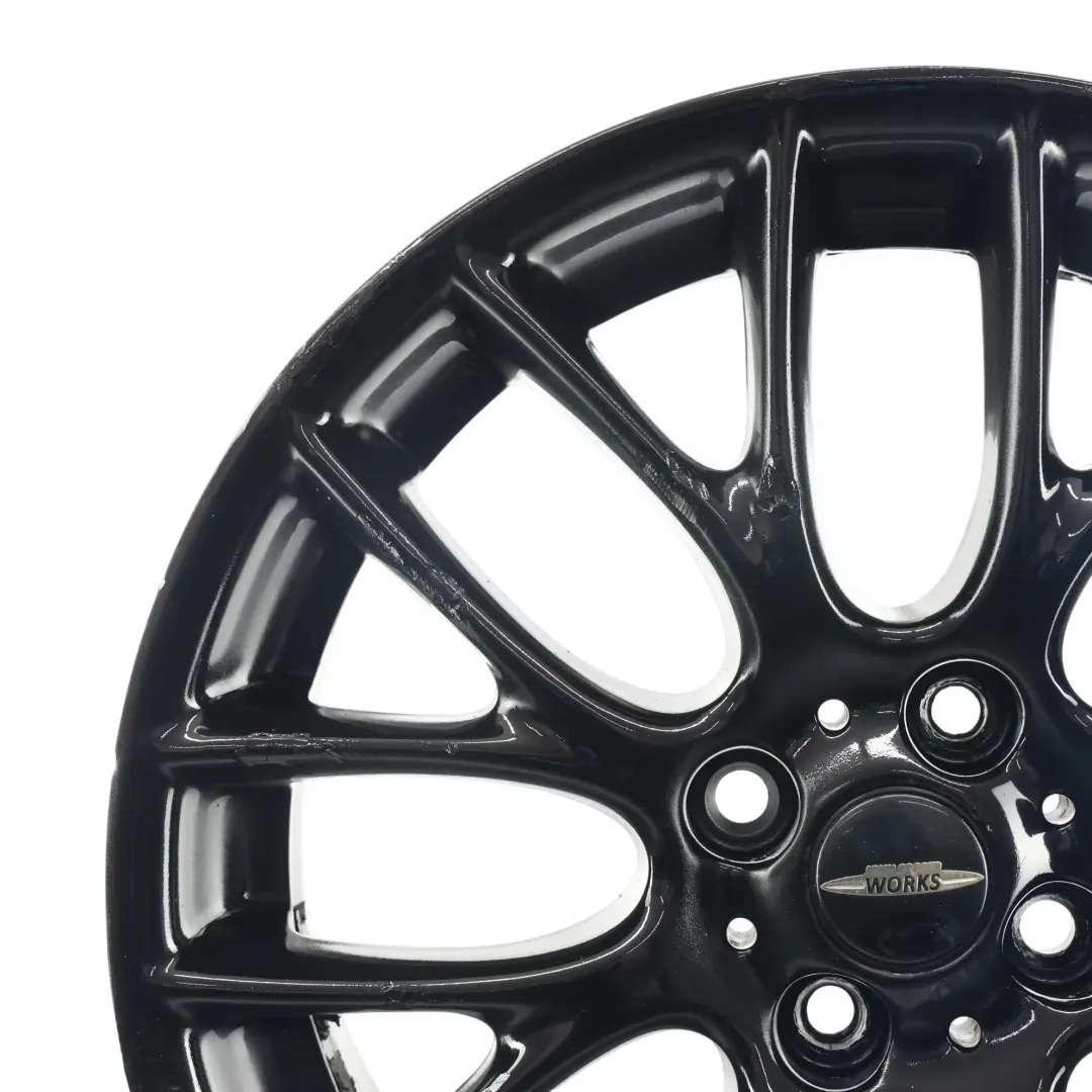 Schwarz Alu Felge 17" 7J ET:48 Cross Spoke Challenge für Mini Cooper R50 R55 R56 mit Teilenummer 6795208 Mini Cooper R50 R55 R56 Schwarz Alu Felge 17" 7J ET:48 Cross Spoke Challenge - SKU 6795208-1 - Teilenummer 6795208