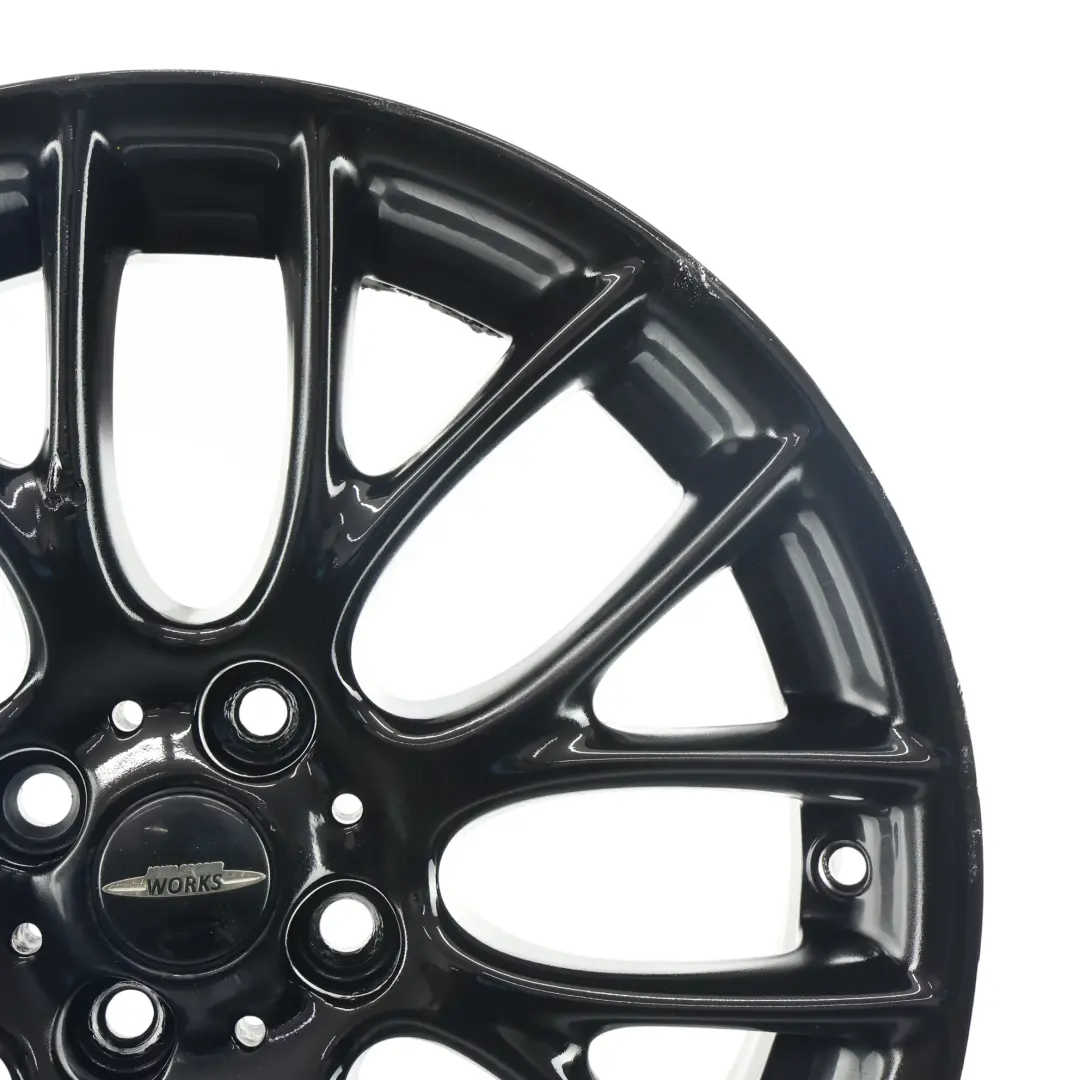 Cerchio in lega nero 17" 7J ET:48 Cross Spoke Challenge per Mini Cooper R55 R56 con numero di parte 6795208 Mini Cooper R55 R56 Cerchio in lega nero 17" 7J ET:48 Cross Spoke Challenge - SKU 6795208-1 - Numero di parte 6795208