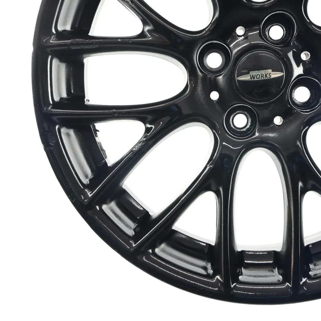 Mini Cooper R55 R56 Cerchio in lega nero 17" 7J ET:48 Cross Spoke Challenge - SKU 6795208-1 - Numero di parte 6795208