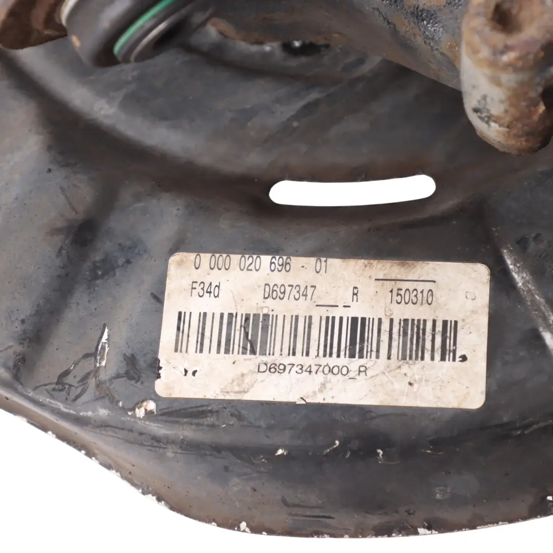 Carrier Hub Suspension Axle Rear Right O/S to BMW F34 Wheel with Part number 6798984 BMW F34 Wheel Carrier Hub Suspension Axle Rear Right O/S - SKU 6798984-2 - Part number 6798984