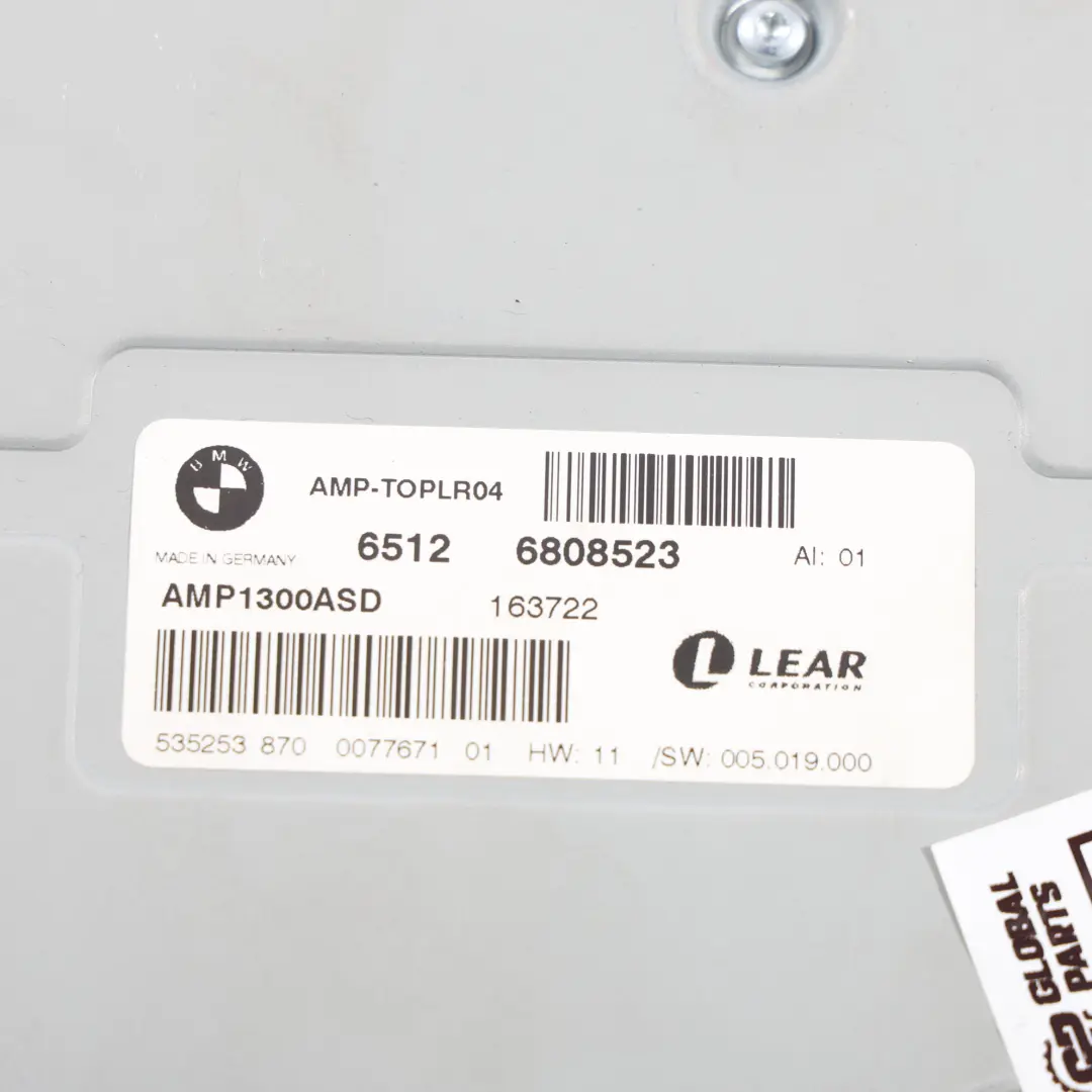 Module Amplificateur Système Audio Individuel Calculateur ECU pour BMW F10 à propos du numéro de pièce 6808523 BMW F10 Module Amplificateur Système Audio Individuel Calculateur ECU - SKU 6808523 - Numéro de pièce 6808523