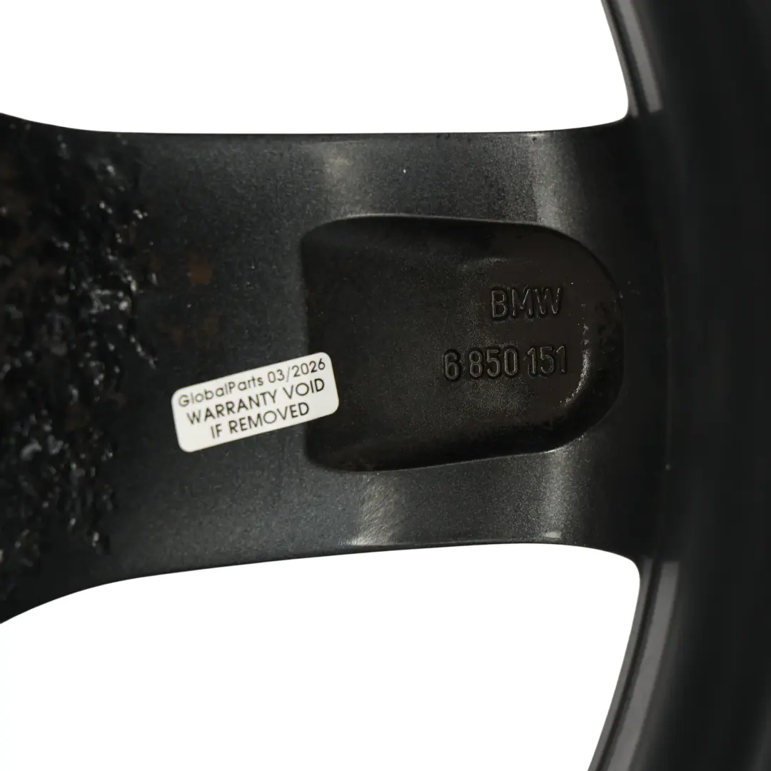 BMW F20 F21 F22 Schwarz Alu Felge Alufelge 17" 7,5J Sternspeiche 379 - SKU 6850151-4 - Teilenummer 6850151