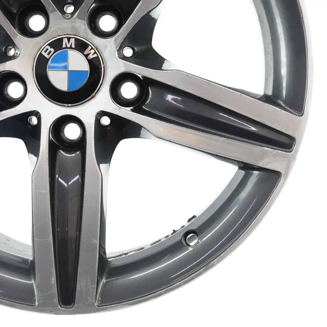 BMW F20 F21 F22 Noir Jantes Alu Alliage 17" 7,5J Rayons en etoile 379 - SKU 6850151-4 - Numéro de pièce 6850151
