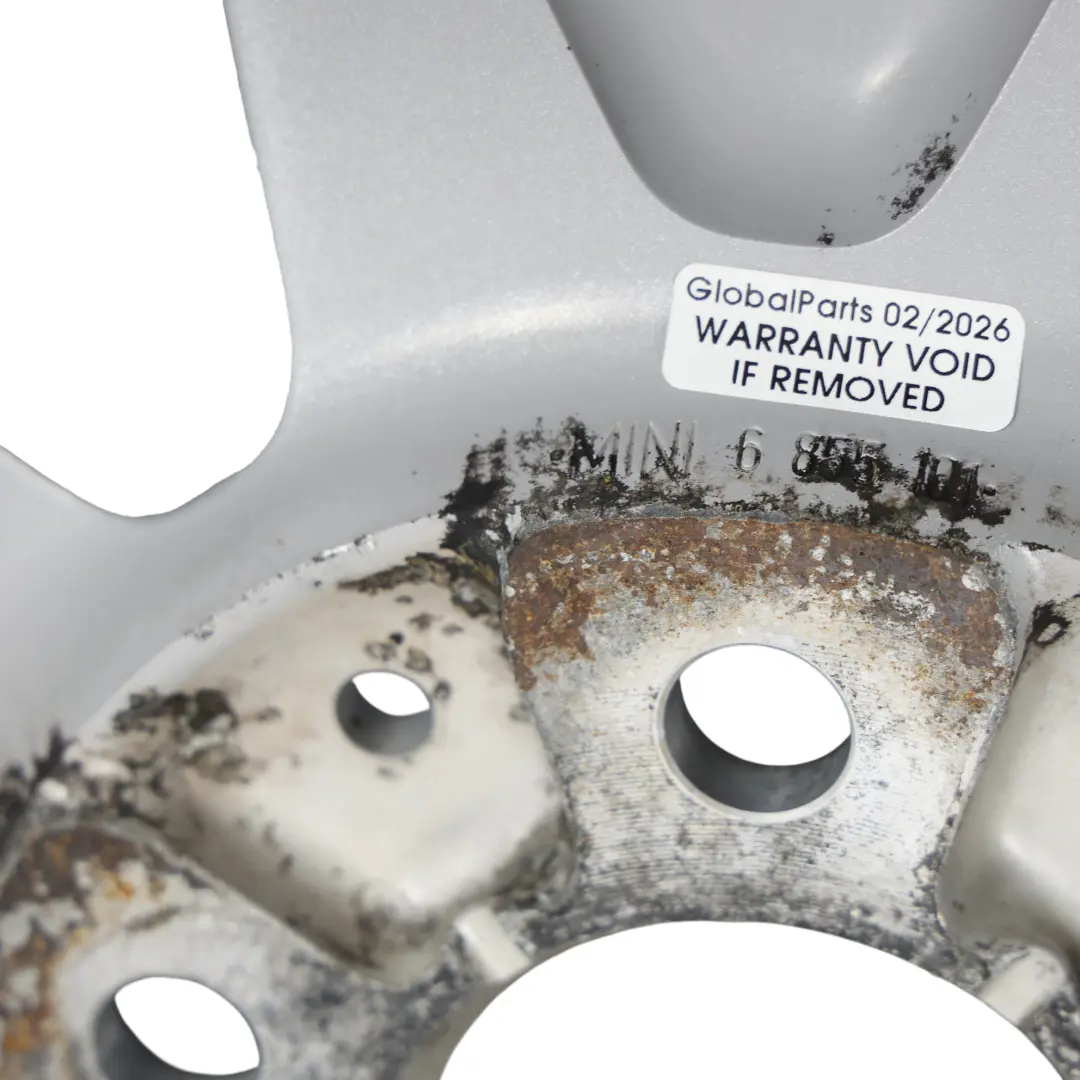 Alloy Rim 15" 5,5J ET:46 Heli Spoke 492 to Mini Cooper One F55 F56 F57 Wheel with Part number 6855101 Mini Cooper One F55 F56 F57 Wheel Alloy Rim 15" 5,5J ET:46 Heli Spoke 492 - SKU 6855101-4 - Part number 6855101