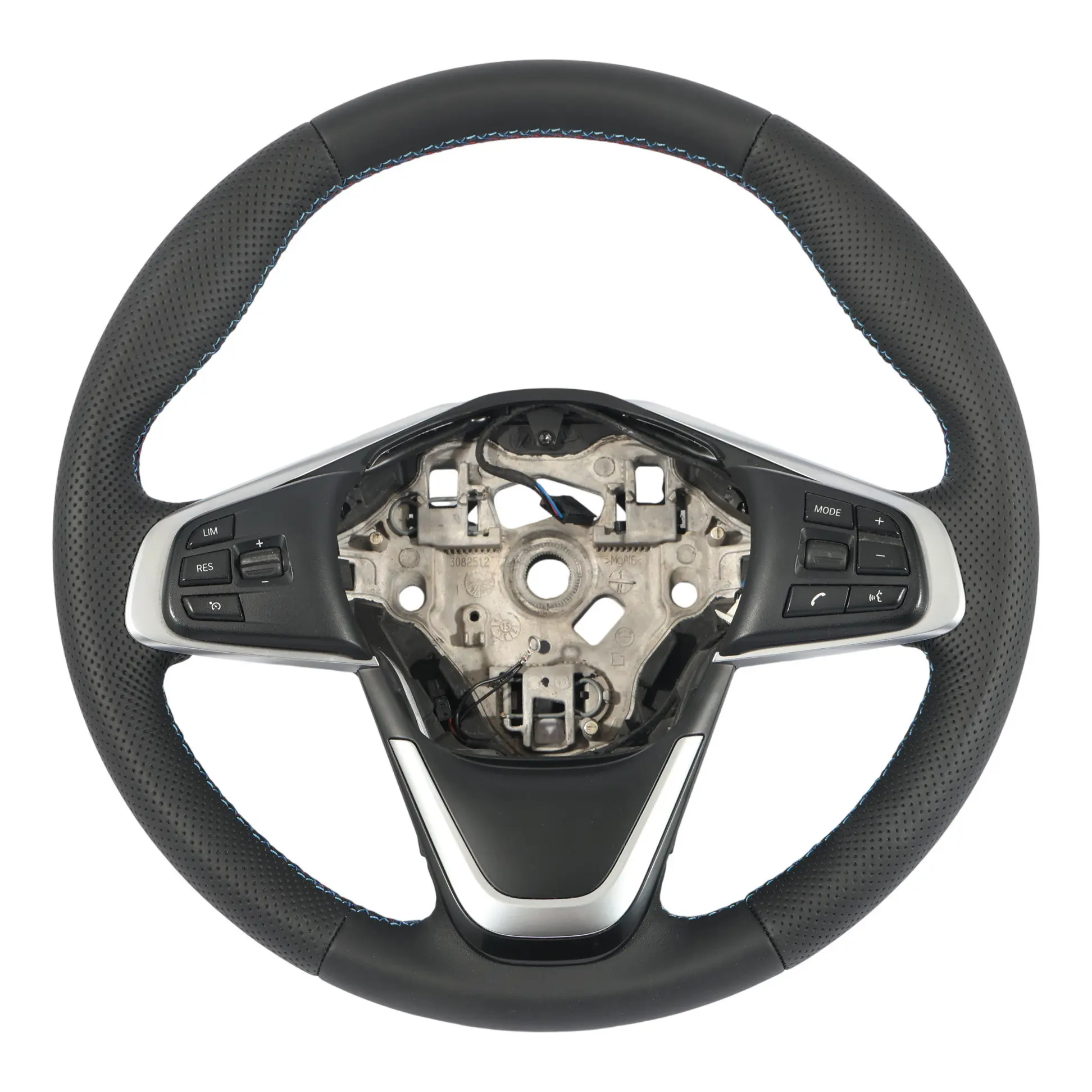 BMW F45 F46 X1 F48 X2 F39 NEW Black Leather Sport Steering Wheel M-tricolored