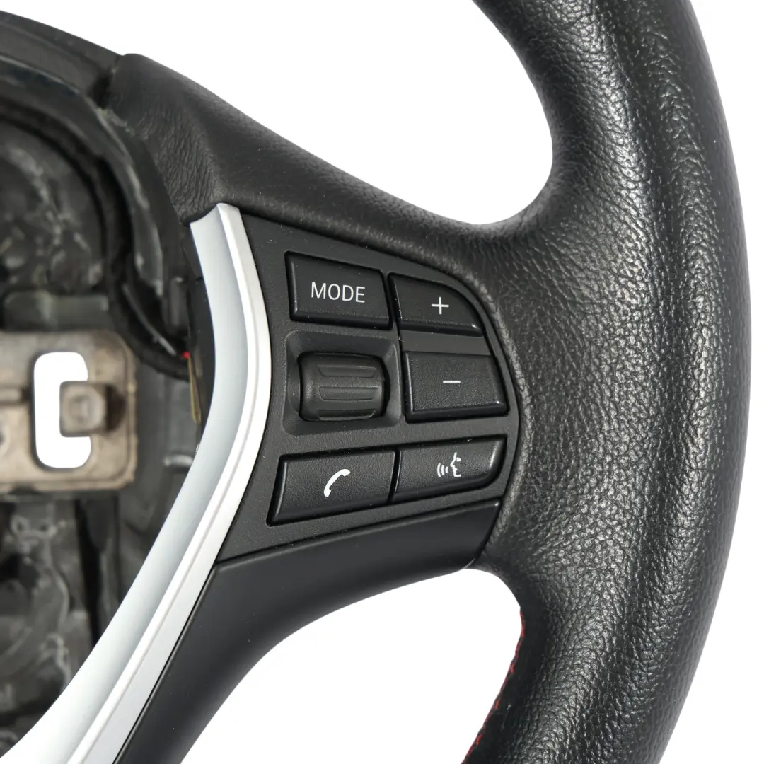 BMW F20 F21 F30 F31 Volante sportivo in pelle nera filo rosso multifunzione - SKU 6863346-4 - Numero di parte 6863346