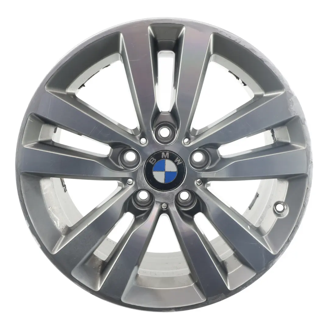 Silberne Leicht metall felge 17" Doppel speiche 655 ET:43 7,5J für BMW F20 F21 F22 mit Teilenummer 6866303 BMW F20 F21 F22 Silberne Leicht metall felge 17" Doppel speiche 655 ET:43 7,5J - SKU 6866303-5 - Teilenummer 6866303