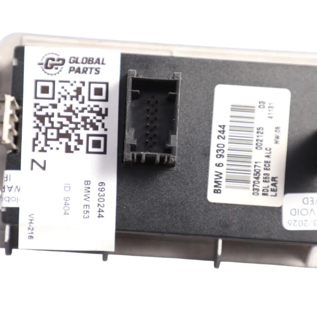 Headlight Fog Light Switch Panel Control Unit to BMW X5 E53 with Part number 6930244 BMW X5 E53 Headlight Fog Light Switch Panel Control Unit - SKU 6930244 - Part number 6930244