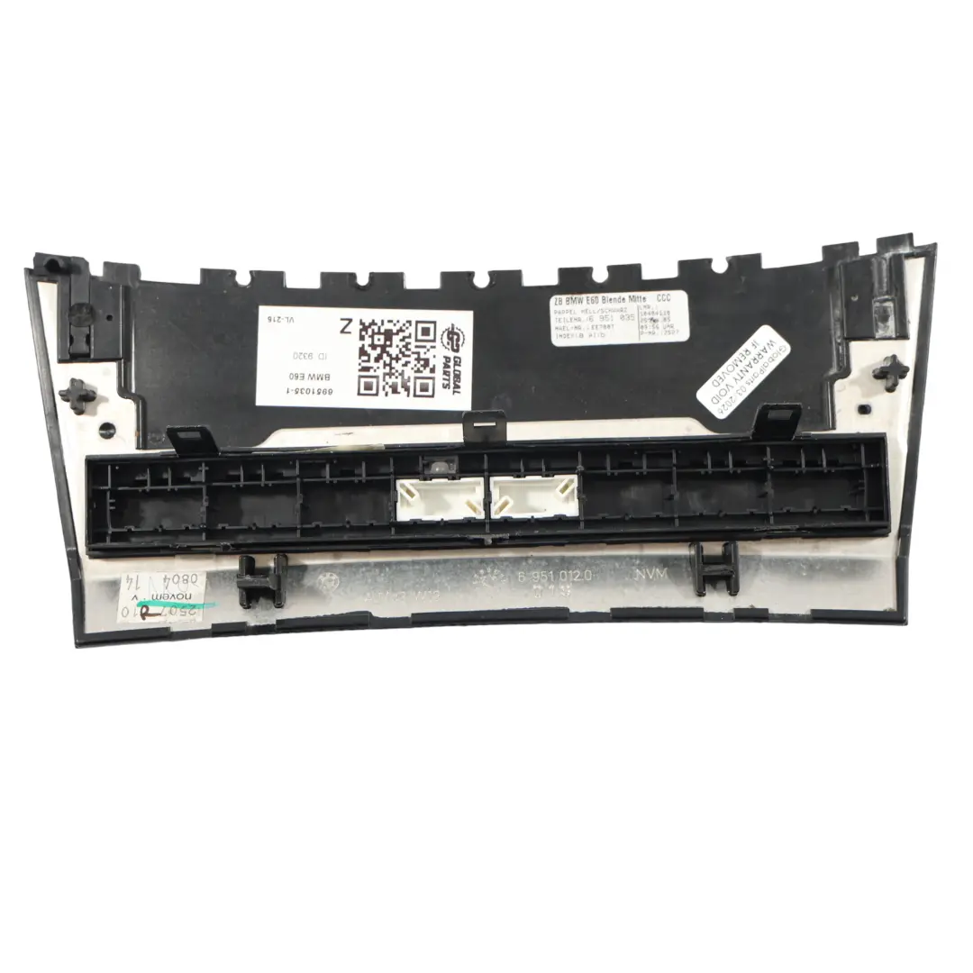 Panel Osłona Deski Rozdzielczej Przełącznik PDC DTC 6976361 do BMW E60 E61 o numerze 6951035 BMW E60 E61 Panel Osłona Deski Rozdzielczej Przełącznik PDC DTC 6976361 - SKU 6951035-1 - Numer Części 6951035