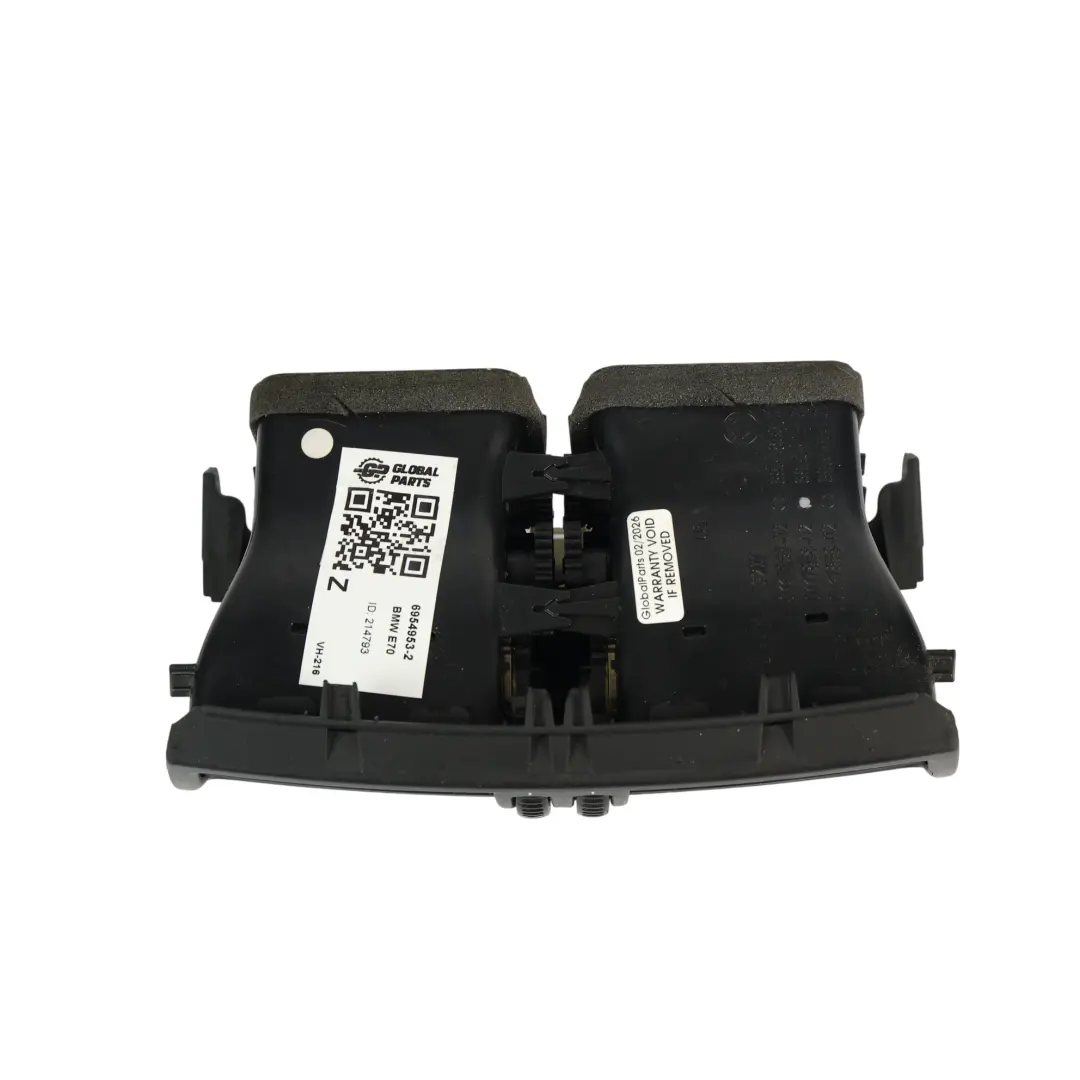  Luftauslass BMW E70 E71 Hintere Mittelkonsole Düse Grill Trim Schwarz - SKU 6954953 - Teilenummer 6954953