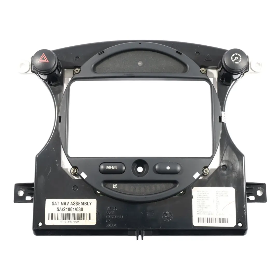 Osłona Ramka Wyświetlacza Nawigacji GPS do Mini R50 R52 R53 o numerze 6957268 Mini R50 R52 R53 Osłona Ramka Wyświetlacza Nawigacji GPS - SKU 6957268-2 - Numer Części 6957268