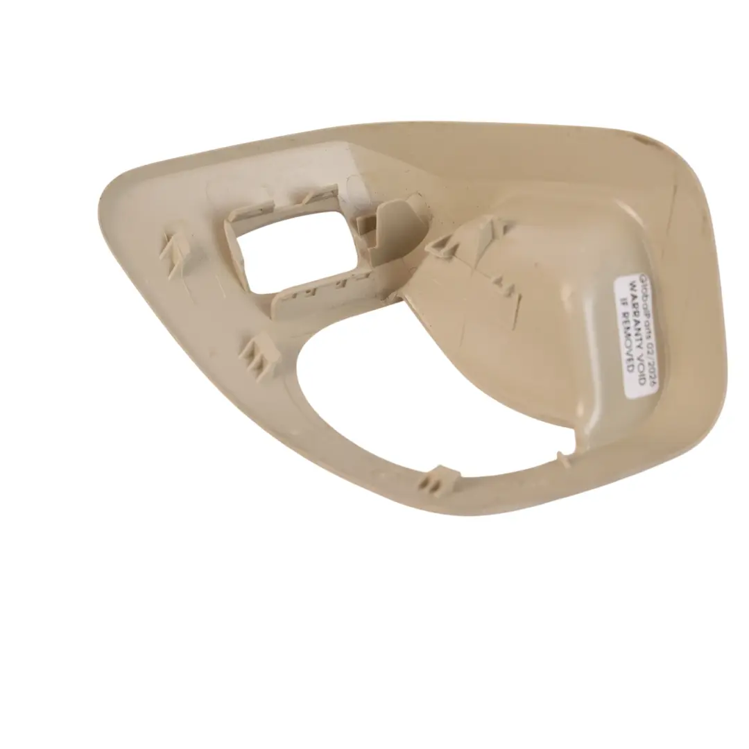 BMW E81 E82 E88 E92 Embellecedor Cubierta Asiento Izquierdo Beige 6977459 - SKU 6985587-1 - Número de pieza 6985587