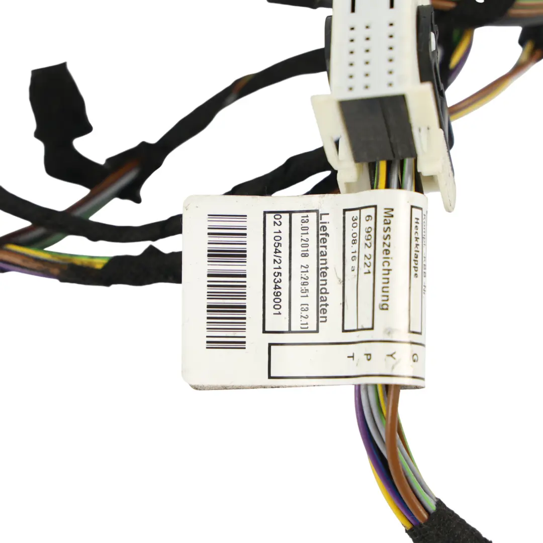 Kofferraum Kabelbaum 6992223 für BMW F82 M4 LCI mit Teilenummer 6992221 BMW F82 M4 LCI Kofferraum Kabelbaum 6992223 - SKU 6992221 - Teilenummer 6992221