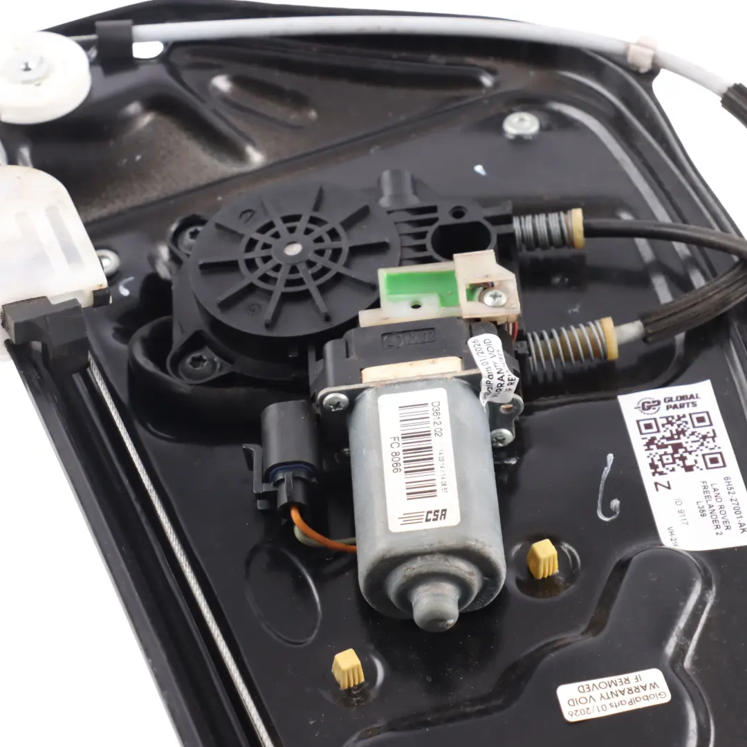 Door Window Regulator Mechanism Motor Left N/S to Land Rover Freelander 2 Rear with Part number 6H52-27001-AK Land Rover Freelander 2 Rear Door Window Regulator Mechanism Motor Left N/S - SKU 6H52-27001-AK - Part number 6H52-27001-AK
