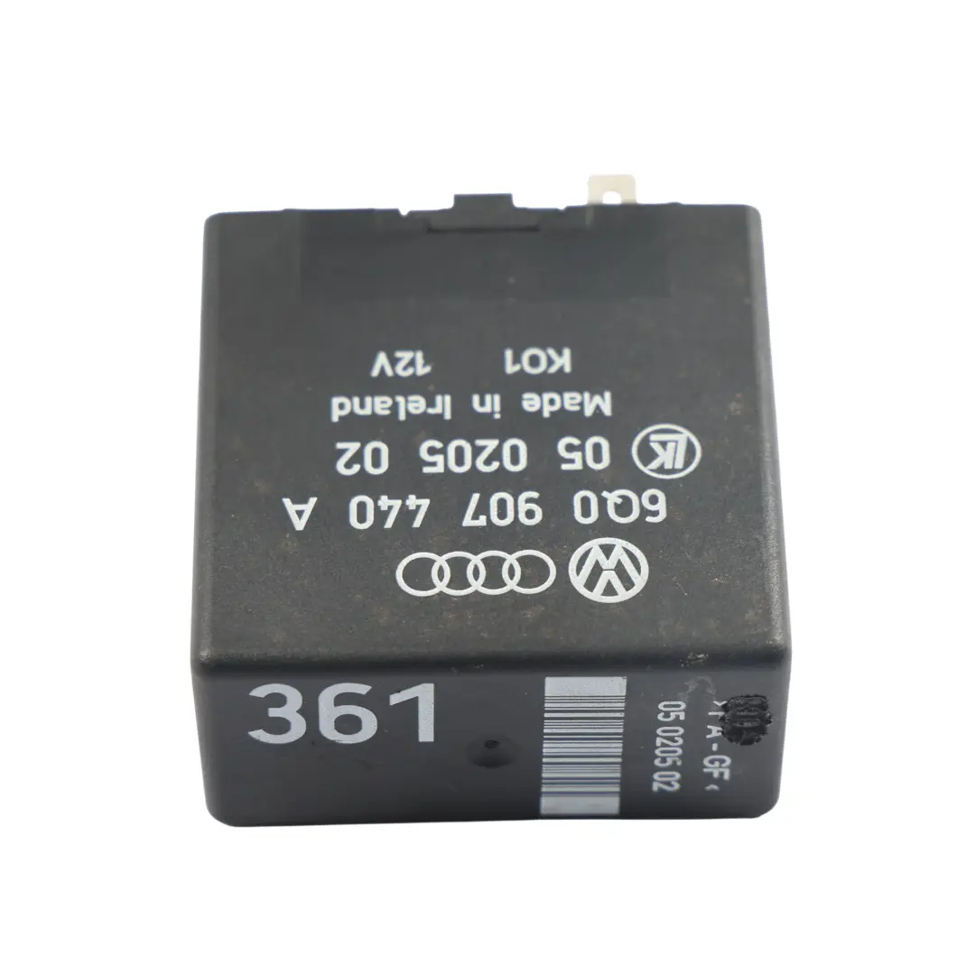 Volkswagen Transporter T5 Unidad Control Relé Negro 6 Pin 12V 361 - SKU 6Q0907440A - Número de pieza 6Q0907440A
