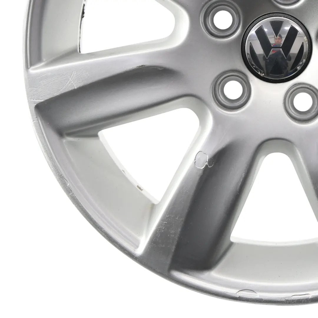 VW Volkswagen Polo 6R Mk5 Silberne Leichtmetallfelge 15" ET:40 6J - SKU 6R0601025L-2 - Teilenummer 6R0601025L